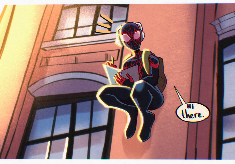 Spidey panel redraw