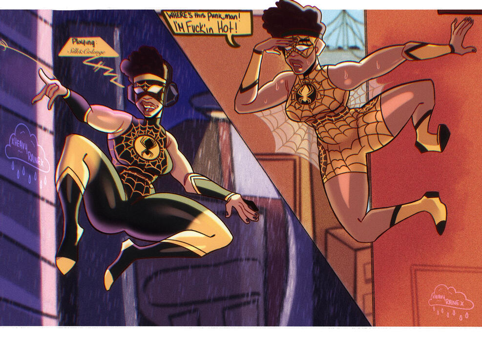 Spider-sona Mock comic panel
