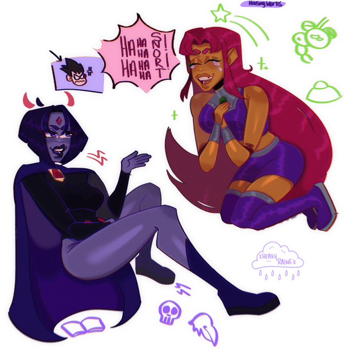 TT girlies making fun of Robin!