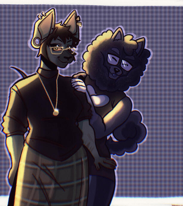 Nubé and Sleepymatcha's fursona!